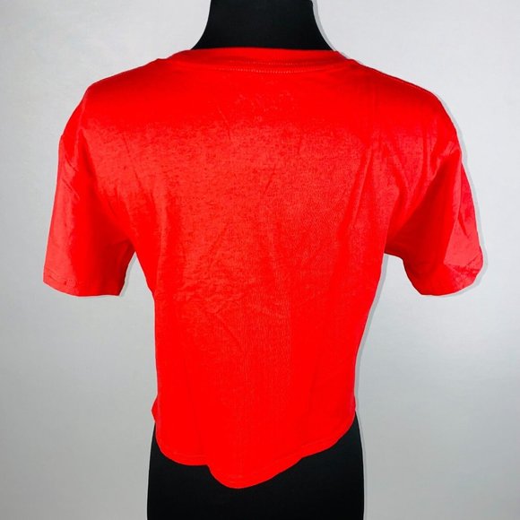 Coca Cola Soda Pop Catch The Wave Womens Small S Cropped Short Sleeve T-Shirt - Picture 4 of 5